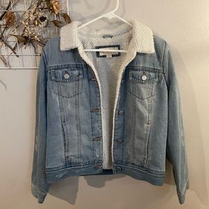 Jade & Ivory Fur Lined Jean Jacket